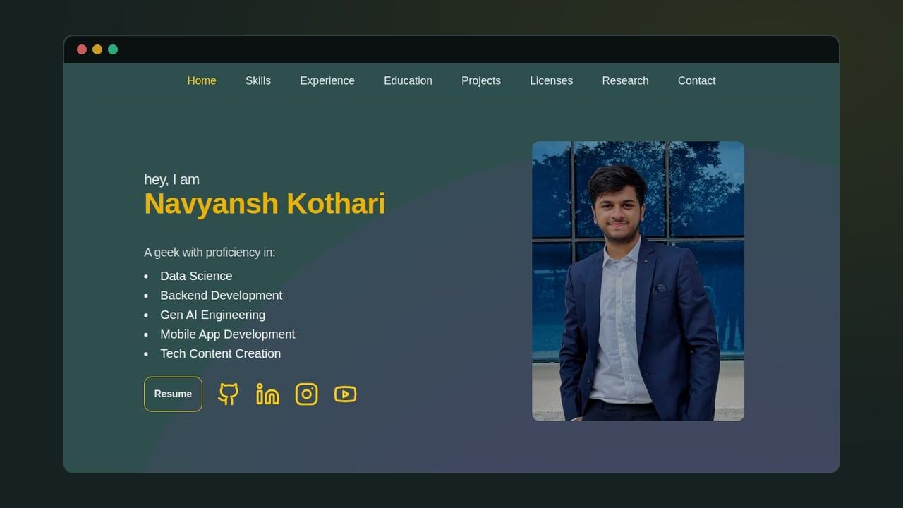 Portfolio Website thumbnail